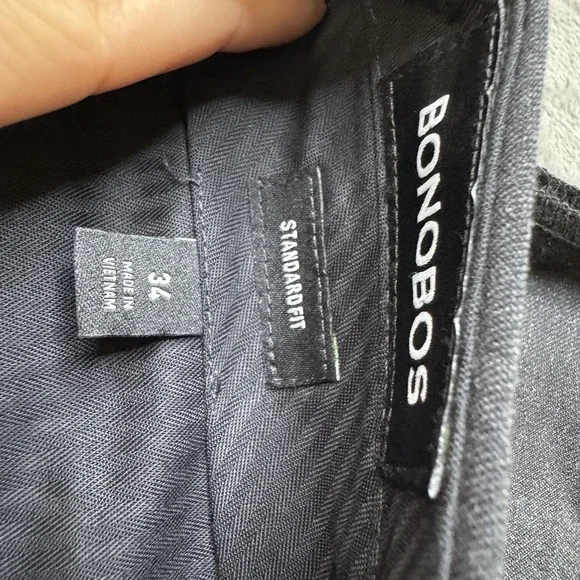 Bonobos Pants Mens 34x31 Standard Fit Wool Blend Dress Slacks Business Formal Wo